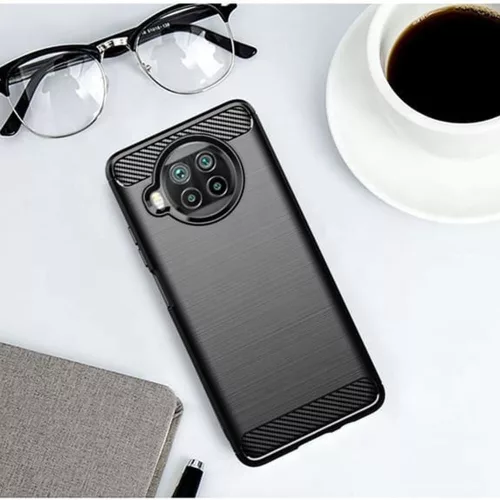 TechSuit - Carbon szilikon tok - Xiaomi Mi 10T Lite 5G - Fekete
