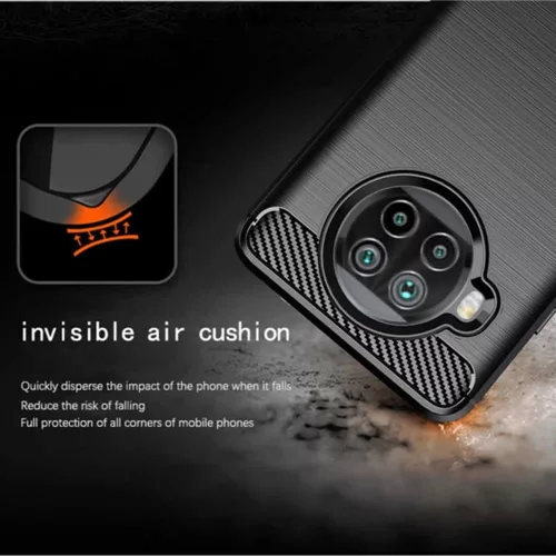 TechSuit - Carbon szilikon tok - Xiaomi Mi 10T Lite 5G - Fekete