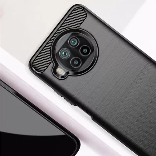 TechSuit - Carbon szilikon tok - Xiaomi Mi 10T Lite 5G - Fekete