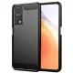 TechSuit - Carbon szilikon tok - Xiaomi Mi 10T 5G / Mi 10T Pro 5G - Fekete