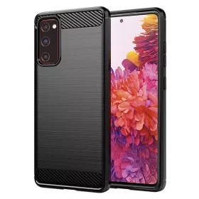   TechSuit - Carbon szilikon tok - Samsung Galaxy S20 FE 4G / S20 FE 5G - Fekete