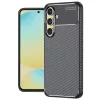 Techsuit - CarbonFiber szilikon tok - Samsung Galaxy S24 FE - Fekete