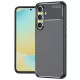 Techsuit - CarbonFiber szilikon tok - Samsung Galaxy S24 FE - Fekete