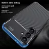 Techsuit - CarbonFiber szilikon tok - Samsung Galaxy S24 FE - Fekete