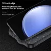 Techsuit - CarbonFiber szilikon tok - Samsung Galaxy S24 FE - Fekete