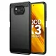 TechSuit - Carbon szilikon tok - Xiaomi Poco X3 / Poco X3 NFC / Poco X3 Pro - Fekete
