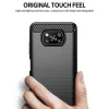 TechSuit - Carbon szilikon tok - Xiaomi Poco X3 / Poco X3 NFC / Poco X3 Pro - Fekete