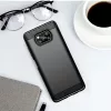 TechSuit - Carbon szilikon tok - Xiaomi Poco X3 / Poco X3 NFC / Poco X3 Pro - Fekete
