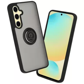  Techsuit - Glinth gyűrűs tok - Samsung Galaxy S24 FE - Fekete