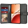 Techsuit - Diary Book kinyitható tok - Oppo Reno12 F 4G / Reno12 F 5G / Reno12 FS 4G / Reno12 FS 5G - Fekete