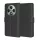Techsuit - Leather Folio kinyitható tok - Oppo Reno12 F 4G / Reno12 F 5G / Reno12 FS 4G / Reno12 FS 5G - Fekete