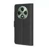 Techsuit - Leather Folio kinyitható tok - Oppo Reno12 F 4G / Reno12 F 5G / Reno12 FS 4G / Reno12 FS 5G - Fekete