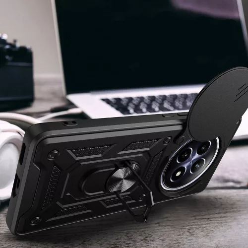 Techsuit - CamShield ütésálló tok - Oppo Reno12 F 4G / Reno12 F 5G / Reno12 FS 4G / Reno12 FS 5G - Fekete