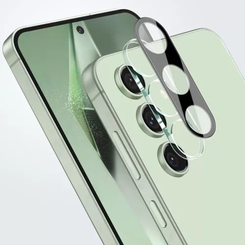 Techsuit - Full Camera - Kameravédő üvegfólia - Samsung Galaxy S24 FE - Fekete