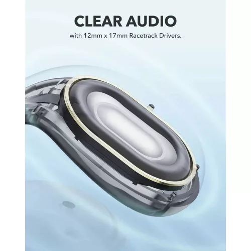 Anker - Vezeték nélküli fülhallgató SoundCore C30i (A3330G11) - Bluetooth 5.3, Nyitott fülű, IPX4, Zajcsökkentés, Mikrofon - Fekete