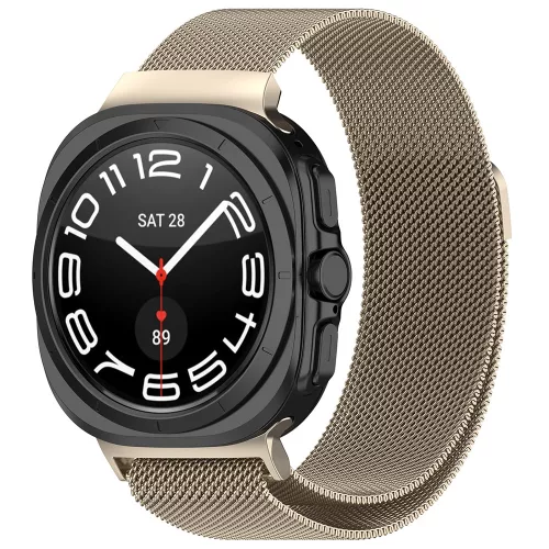 Techsuit - Watchband (W009) - Samsung Galaxy Watch Ultra 47mm / Watch Ultra 2 - Natural Titanium