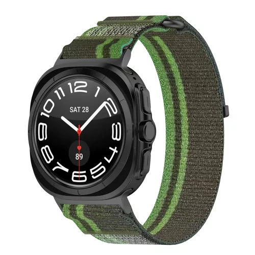 Techsuit - Watchband (W054) - Samsung Galaxy Watch Ultra 47mm / Watch Ultra 2 - Dark Green / Gray