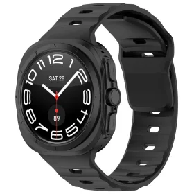   Techsuit - Watchband (W055) - Samsung Galaxy Watch Ultra 47mm / Watch Ultra 2 - Black