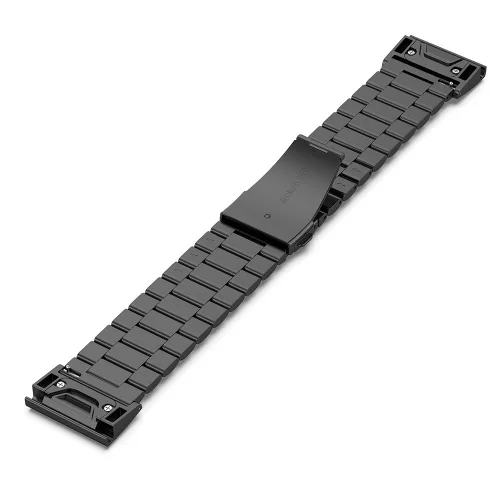 Techsuit - Watchband QuickFit 22mm (W010) - Garmin Fenix 5/5 Plus 6/6 Pro/7/Forerunner 945/955/970/Approach S60/S62 - Black