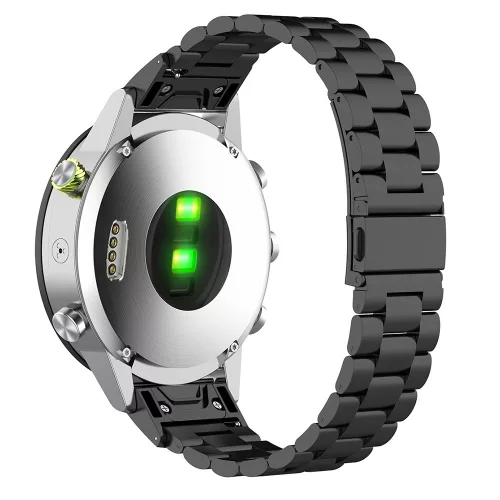 Techsuit - Watchband QuickFit 22mm (W010) - Garmin Fenix 5/5 Plus 6/6 Pro/7/Forerunner 945/955/970/Approach S60/S62 - Black