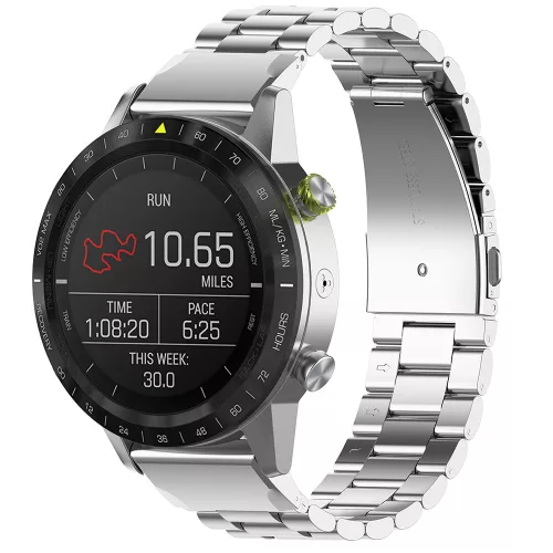 Techsuit - Watchband QuickFit 22mm (W010) - Garmin Fenix 5/5 Plus 6/6 Pro/7/Forerunner 945/955/970/Approach S60/S62 - Silver