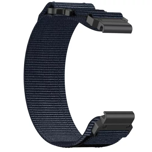 Techsuit - Watchband QuickFit 22mm (W057) - Garmin Fenix 5/5 Plus 6/6 Pro/7/Forerunner 945/955/970/Approach S60/S62 - Navy Blue
