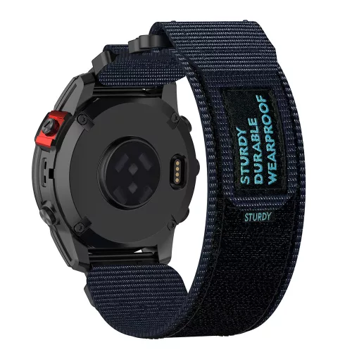Techsuit - Watchband QuickFit 22mm (W057) - Garmin Fenix 5/5 Plus 6/6 Pro/7/Forerunner 945/955/970/Approach S60/S62 - Navy Blue
