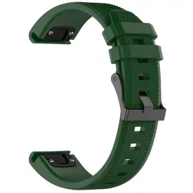   Techsuit - Watchband QuickFit 22mm (W058) - Garmin Fenix 5/5 Plus 6/6 Pro/7/Forerunner 945/955/970/Approach S60 - Dark Green