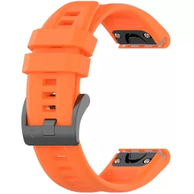   Techsuit - Watchband QuickFit 22mm (W060) - Garmin Fenix 5/5 Plus 6/6 Pro/7/Forerunner 945/955/970/Approach S60/S62 - Orange