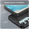 Techsuit - Carbon szilikon tok - Samsung Galaxy M35 - Fekete