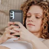 Techsuit - Carbon szilikon tok - Samsung Galaxy M35 - Fekete
