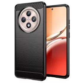   Techsuit - Carbon szilikon tok - Oppo Reno12 F 4G / Reno12 F 5G / Reno12 FS 4G / Reno12 FS 5G - Fekete