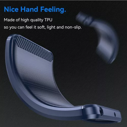 Techsuit - Carbon szilikon tok - Oppo Reno12 F 4G / Reno12 F 5G / Reno12 FS 4G / Reno12 FS 5G - Kék