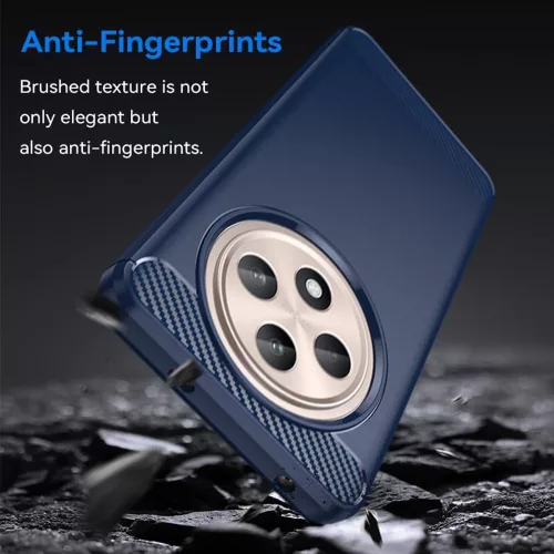 Techsuit - Carbon szilikon tok - Oppo Reno12 F 4G / Reno12 F 5G / Reno12 FS 4G / Reno12 FS 5G - Kék