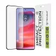 Techsuit - 111D Full Cover / Full Glue üvegfólia / 3D kerekített szélű kijelzőhöz - Motorola Edge 50 Pro - Fekete széllel