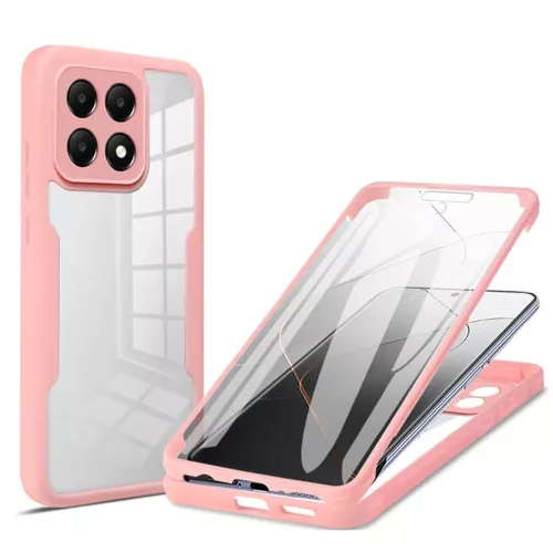 Techsuit - ColorVerse 360 tok kijelzővédővel - Xiaomi Poco F6 Pro - Rózsaszín