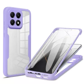   Techsuit - ColorVerse 360 tok kijelzővédővel - Xiaomi Poco F6 Pro - Lila