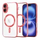Techsuit - Luxury Crystal MagSafe tok - iPhone 16 - Piros átlátszó