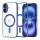 Techsuit - Luxury Crystal MagSafe tok - iPhone 16 - Kék átlátszó