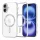 Techsuit - Luxury Crystal MagSafe tok - iPhone 16 - Ezüst átlátszó