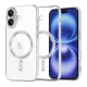 Techsuit - Luxury Crystal MagSafe tok - iPhone 16 - Ezüst átlátszó