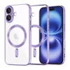 Techsuit - Luxury Crystal MagSafe tok - iPhone 16 - Lila átlátszó