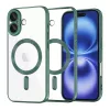 Techsuit - Luxury Crystal MagSafe tok - iPhone 16 - Sötétzöld átlátszó