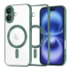 Techsuit - Luxury Crystal MagSafe tok - iPhone 16 - Sötétzöld átlátszó