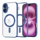 Techsuit - Luxury Crystal MagSafe tok - iPhone 16 Plus - Kék átlátszó
