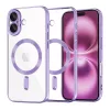 Techsuit - Luxury Crystal MagSafe tok - iPhone 16 Plus - Lila átlátszó