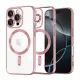 Techsuit - Luxury Crystal MagSafe tok - iPhone 16 Pro - Rózsaszín átlátszó