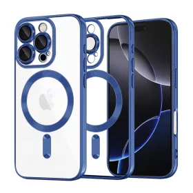   Techsuit - Luxury Crystal MagSafe tok - iPhone 16 Pro Max - Kék átlátszó