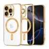 Techsuit - Luxury Crystal MagSafe tok - iPhone 16 Pro Max - Arany átlátszó
