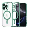 Techsuit - Luxury Crystal MagSafe tok - iPhone 16 Pro Max - Zöld átlátszó
